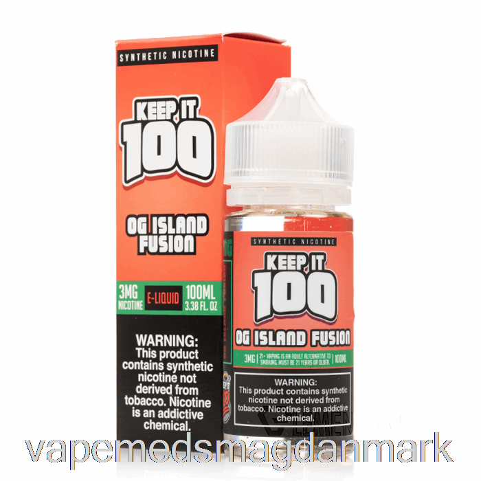 Vape Med Smag Fusion - Keep It 100 E-liquid - 100ml 3mg